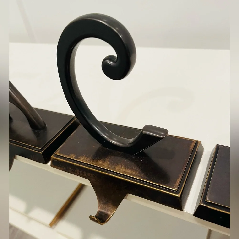🎄 Pottery Barn “Peace” Christmas Stocking Holders 🎄
